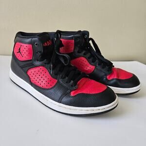 Nike Air Jordan Access Black Gym Red Sneakers, Men's 10 Jumpman Basketball